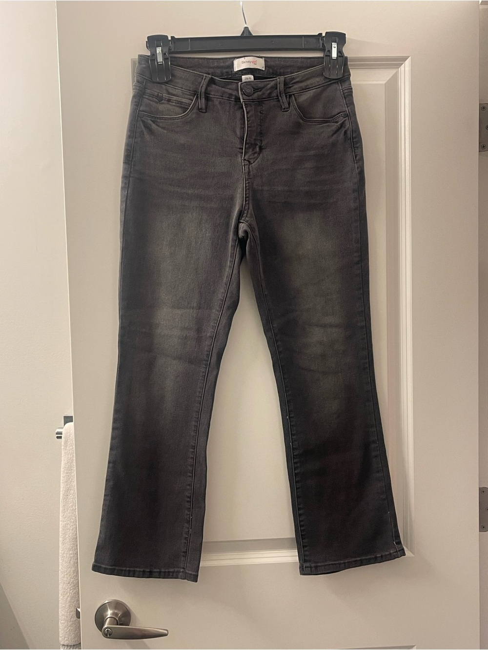 Skinnygirl Faded Black Bootcut Jeans